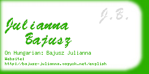 julianna bajusz business card